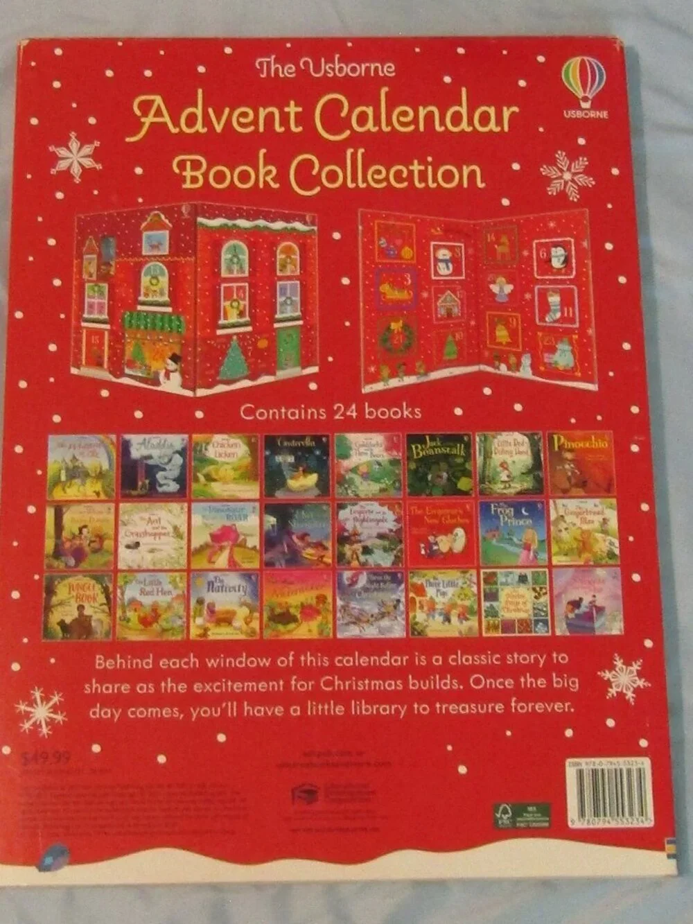 Near Mint Miniature Lot 24 PB Classic Fairy Tale Books USBORNE ADVENT CALENDAR